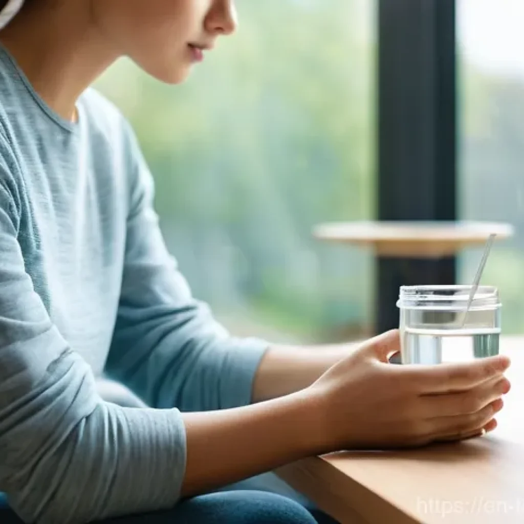 영양소 결핍과 질병 - **Prompt 1: The Subtle Whispers of the Body**
"A person, appearing thoughtful and slightly fatig...