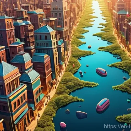 장내 미생물과 면역력 - **Prompt:** "A highly detailed, vibrant, and fantastical microscopic cityscape existing within an ab...